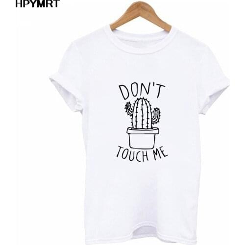 Don't Touch Me Letter Print T Shirt Women Summer Short Sleeve Tshirt Kawaii Korean Style Female Casual T-shirt Harajuku Tops Tee