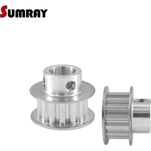 SUMRAY XL 15T Timing Pulley 4/5/6/6.35/7/8/10/12mm Bore Stepper Motor Pulley 11mm Belt Width Aluminium Motor Pulley 2PCS