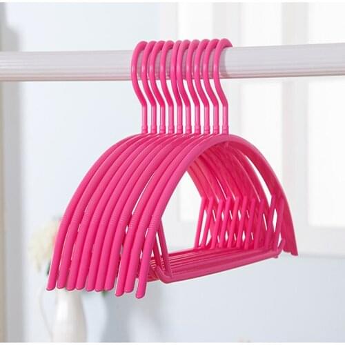 10pcs/lot 41cm multi-function seamless anti-skid dry and wet clothes rack, plastic clothes-hanger