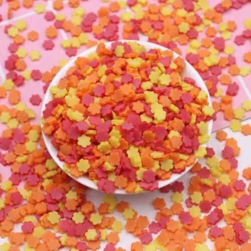 100g/Lot Polymer Clay Mixture Flowers Sprinkles Slices for Mobile Decoration DIY Crafts Filler Accessories