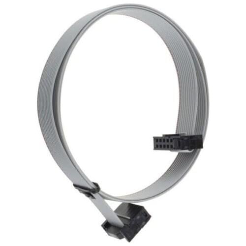 2PCS 70CM 2.54mm 10 Pin USB ASP ISP JTAG AVR wire 10P IDC Flat Ribbon DATA Cable