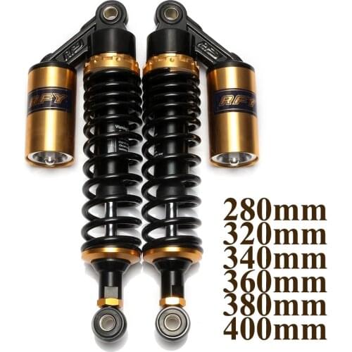 280mm 320mm 340mm 360mm 380mm 400mm Motorcycle Air Shock Absorber Rear Suspension Spring Scooter For DirtBike Gokart Quad ATV