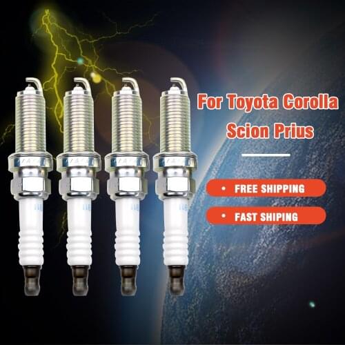 4pcs Iridium Spark Plug ILKAR7B11 4912 for Toyota AURIS AVENSIS COROLLA Prius RAV4 Yaris VERSO fit for Lexus CT 200h