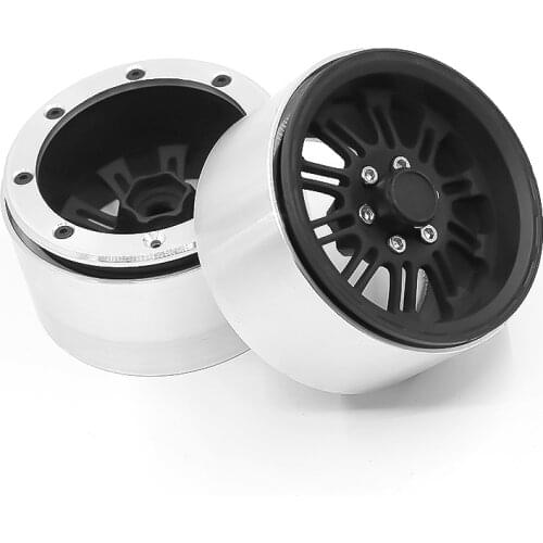 4PCS 1/10 RC Rock Crawler Aluminum 2.2 Beadlock Wheel Rims for Axial SCX10 RR10 Wraith 90048 90018 Traxxas TRX4 TRX-6