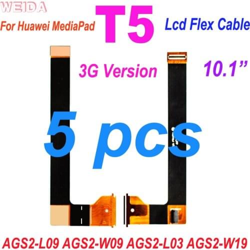 5 PCS LCD Flex Cable Connectors Replacement For Huawei MediaPad T5 10 AGS2-L09 AGS2-W09 AGS2-L03 AGS2-W19 3G LCD Screen Cable