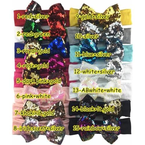 5 pcs/lot , 5'' multicolors bow with cotton headband hair fashion accessories grosgrain ribbon Bowknot tie