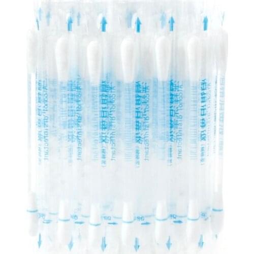 50pcs Disposable Medical Alcohol Stick Disinfected Cotton Swab Care Tool Aid Kit