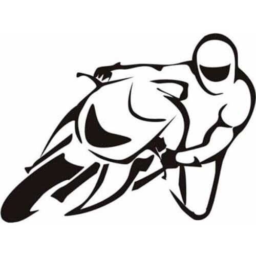 Car Stickers Cool Racing Driver Style Car Decoration Accessories Decal Creative Sunscreen Waterproof Black/white, 13cm*10cm