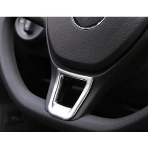 Car Styling Steering Wheel ABS Matte Cover Sticker For VW Golf 7 Jetta MK5 MK6 2015 Polo 2014-2015 Passat B7 2015 B8 Accessories