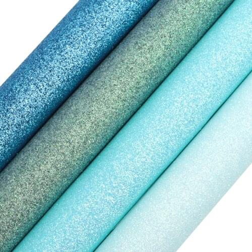 Fine Glitter Shiny Faux Leather Sheets Solid Color Synthetic Leather Fabric Big Size 30x140cm for DIY Handmade Earrings Hair Bow