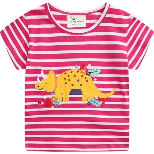 New Arrival Summer Animals Print Baby T shirts Fashion Cotton Boys Girls Tops