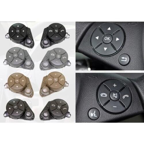For Mercedes-Benz C-Class E-Class GLK-Class Steering Wheel Button C200 E260 GLK300 Multi-function Control Button
