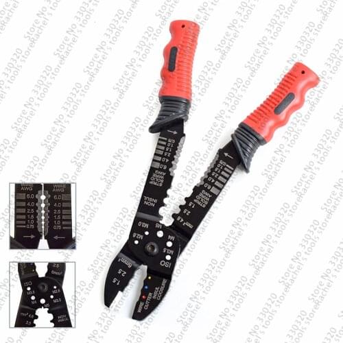 Electric Multi Tools Cable Wire Stripper Plier Cutter Crimper Automatic Multifunctional Terminal Crimping Stripping