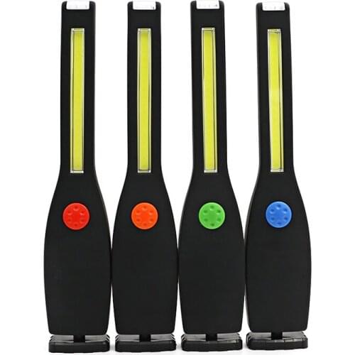 COB LED Work Light, Magnetic LED Light COB 2 Lighting Mode Water-Resistant Portable Inspection Work Light for Outdoor Camping