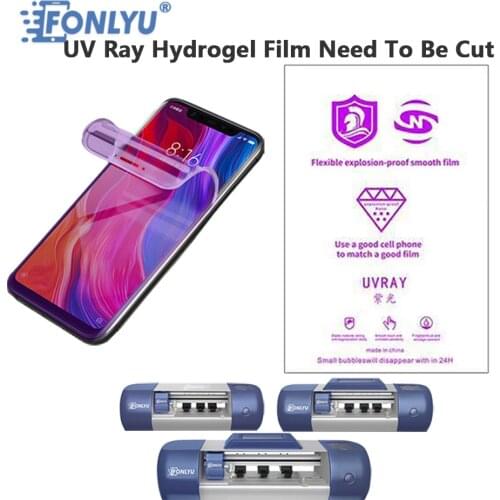 FONLYU UV Ray Flexible Hydrogel Film For F140 F150 F200 Film Cutting Machine Mobile Phone Screen Front Film With Cutting Code