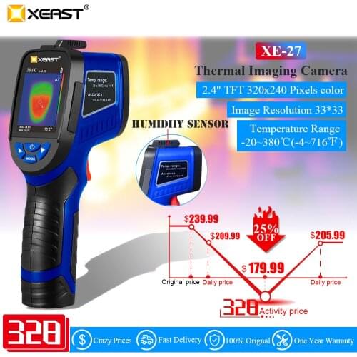 XEAST XE-27 Precision -20 to 380 Degree Detectable Temperature & Humidity Thermal Imager 8G Large Capacity Flash Thermal Camera