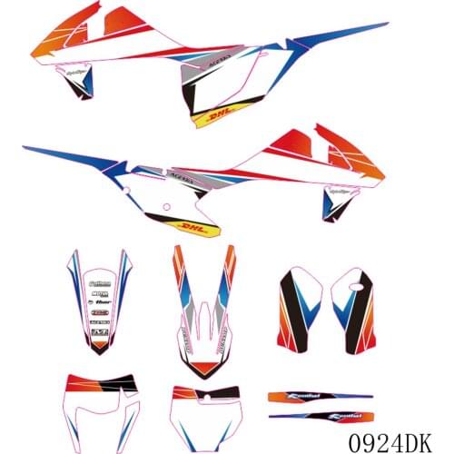 Graphics Decals Stickers Background For KTM 125 250 350 450 500 SX SXF XC XCF 2016 2017 2018 EXC EXCF XCW 2017 2018 2019