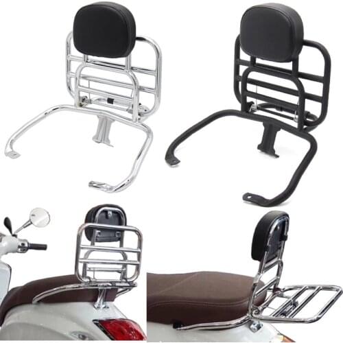 Chrome / Black LUGGAGE RACK REAR PLATED FOR PIAGGIO VESPA GTS 300 250 125 ALL