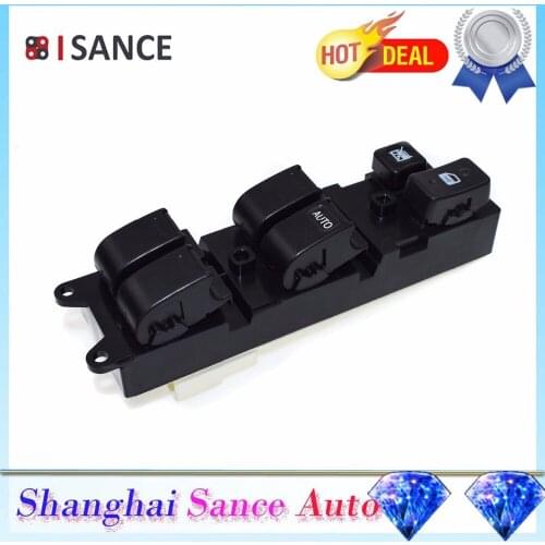 ISANCE 14 Pins Master Main Power Window Switch Right Driver Side 84820-35020 For Toyota Land Cruiser 80 Series 4.2L 4.5L