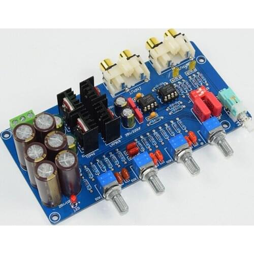 JRC5532 Pre Amplifier Music Volume Tone Control Board Fever op amp preamplifier board AC Dual 12V-18V