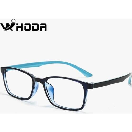 Korea Square Blue TR90 Glasses Frames for Myopia Prescription ,Unisex Plastic Titanium Hyperopia Eyeglasses Frame FK118