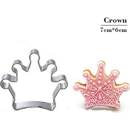Crown Diamond Cookie Tools Cake Stencil Kitchen Cupcake Decoration Template Mold Cookie Coffee Stencil Mold Baking