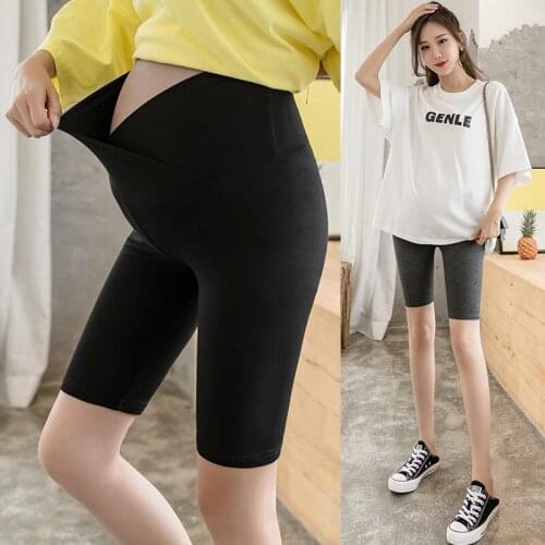 Summer Thin Modal Cotton Maternity Shorts Adjustable High Waist Belly Underpants for Pregnant Women Pregnancy Loose Legging