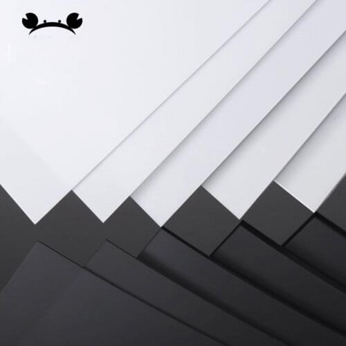 5pcs White 200mm*250mm DIY Plastic ABS Styrene Sheets Model Building Material 0.3-5mm thickness