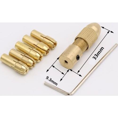 Small Micro Twist Drill Chuck Set 7pcs/Set 0.5-3mm Electric Drill Bit Collet a cartridge for a drill drills para metal