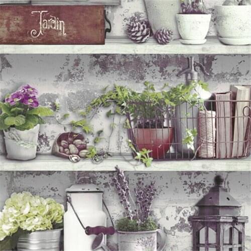 Beibehang Korean style fresh wallpaper bedroom American coffee restaurant beauty salon clothing store small decoration wallpaper