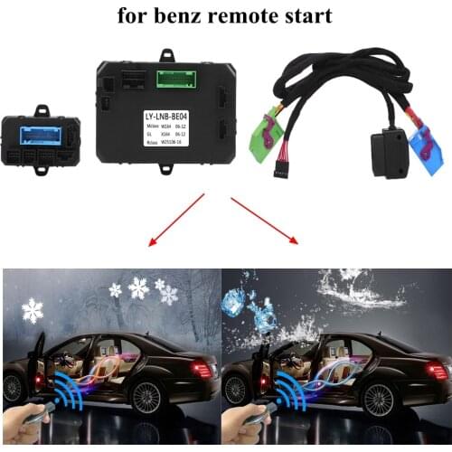 PLUSOBD Remote Car Starter Engine Remote Start Stop For Benz ML W164 GL X164 R W251 Plug And Play No Factory Key Chip Inside Car