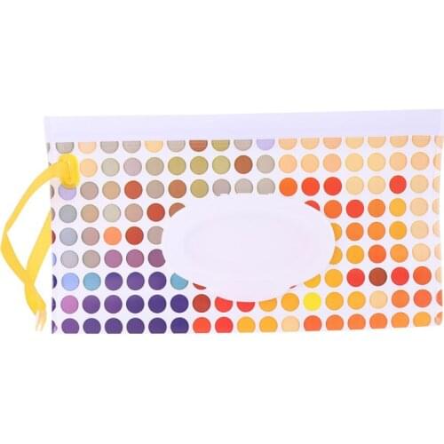 Baby Wipes Bag Wet Wipe Box Cleaning Portable Cartoon Print Container Case Kids Reusable Organizer