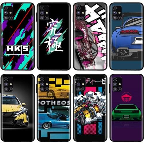 Sports Car HKS JDM Accessories For Samsung Note 20 10 8 9 M02 M31 S M60S M40 M30 M21 M20 M10S F62 M01 Ultra Pro Plus Phone Case