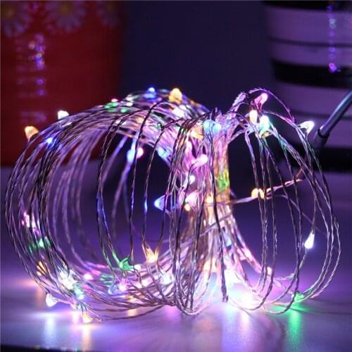 10m USB String Light with 5m Micro Light On Silver Copper Wire for DIY Wedding Centerpiece string light Christmas Garlands