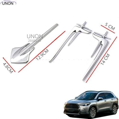1 Pair Rear Side Car Body Panel Cover Durable Decoration Compatible for Toyota Corolla cross 2020 car styling