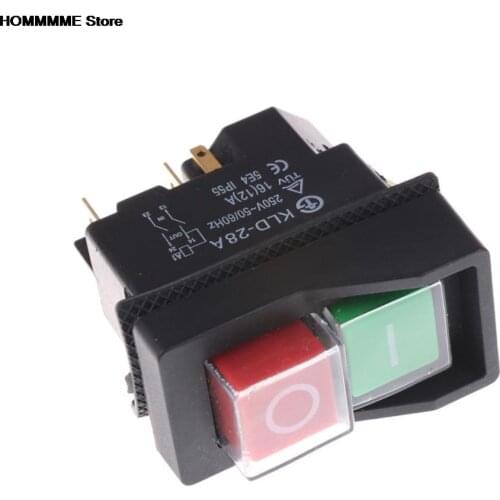 1pc 5pins Waterproof Magnetic Explosion-proof Pushbutton Switch KLD28A IP55 220v Magnetic Starter Electromagnetic Switches