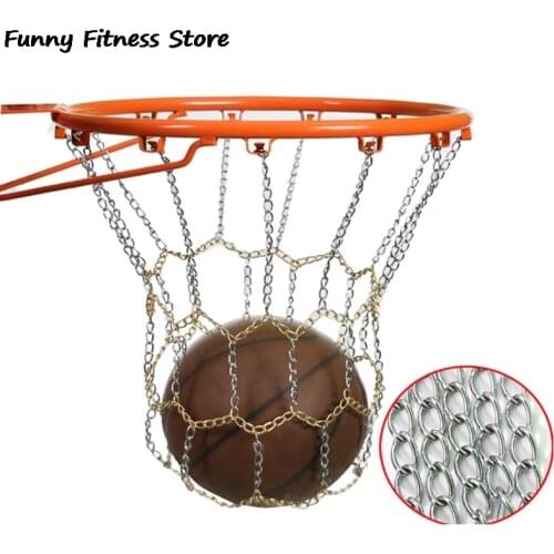 1PCS Iron Chain Basketball Hoop Backboard Rim Outdoor Sport High Quality Professional Hanging Mesh Universal Basket Net Loop