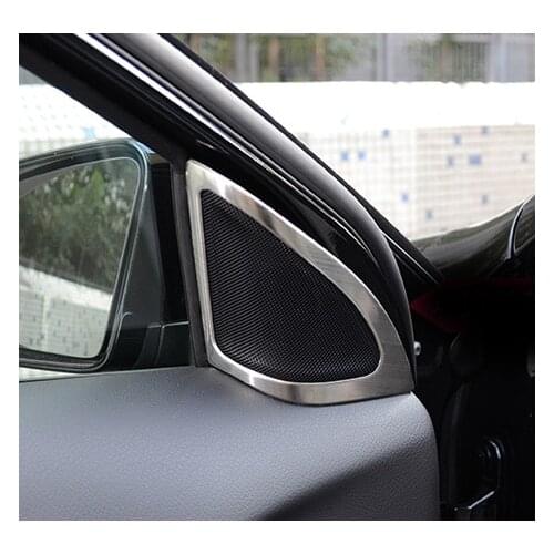 2pcs For Benz 2013-2017 A class A200 A180 Loud speaker Decorative frame strip sticker