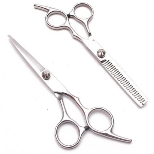 6" 6.5" 7" Stainless Engraving Logo Silver Dog Grooming Scissors Straight Scissors Thinning Shears Pet Shears Dog Scissors C1001