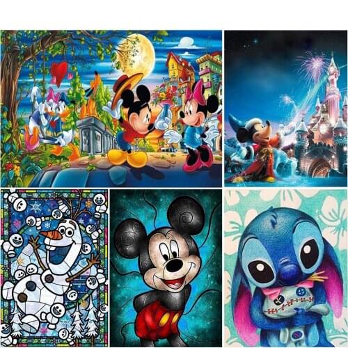 Disney 5D Diamond Painting DIY Cross Stitch Paste Diamond Mosaic Pattern Decorative Painting Home