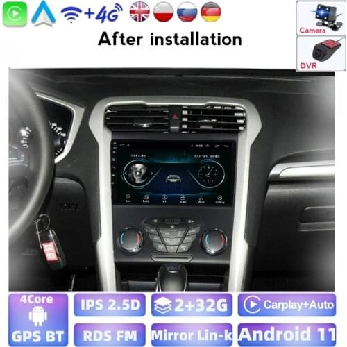 9 Inch Android 2 Din For Ford Fiesta 2009-2017 Car Radio Multimedia Stereo Player Navigation GPS Car DVD Wifi BT FM Touch Screen