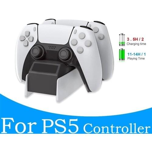PS5 Wireless Controller Charger Controller Charging Docking Station With LED Light Indicators Bottom For PS4/PS4 Slim/PS4 Pro