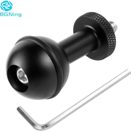 BGNing 1inch Ball Head Adapter 1/4 M5 Adjustable Screw Fixed Mount Anti-loose Camera Underwater Diving Photography Bracket Parts
