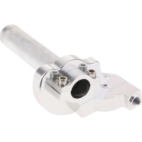 Quick Twist Throttle Housing Grip for PIT PRO Trail Dirt Quad Bike Silver