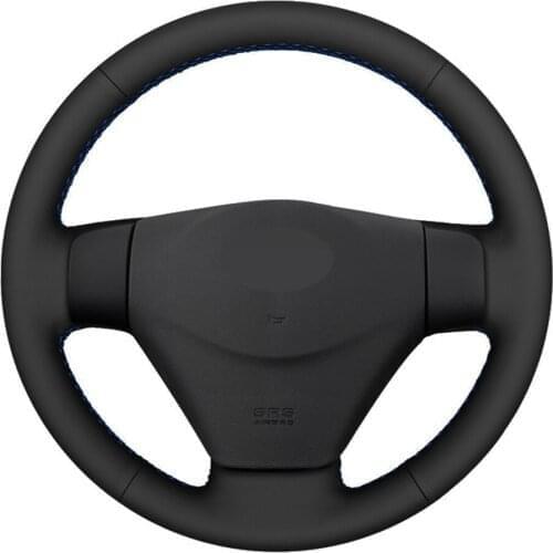 Car Steering Wheel Cover DIY Black Genuine Leather For Hyundai Getz (Facelift) 2005-2011 Accent 2006-2011
