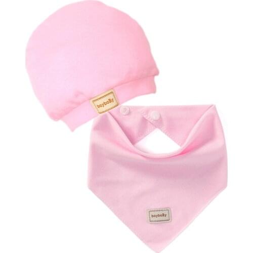 Baby Bibs Double Layer Cotton Burp Cloths Saliva Towel Cap and Bib for Newborn Baby Soft Baby Bib Apron Baby Accessories