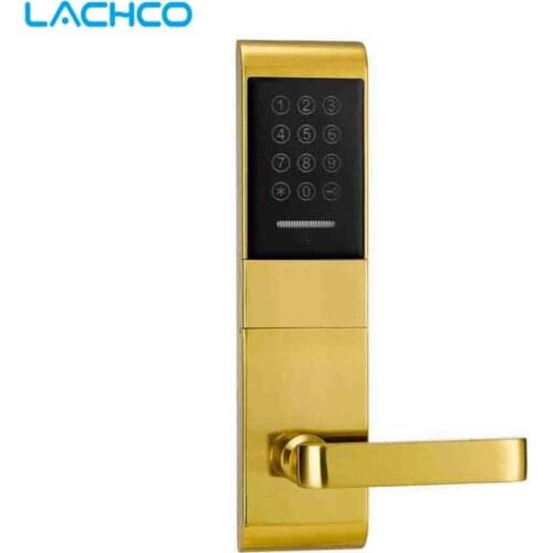 LACHCO Electric Door Lock Touch Screen Password, Card, Key Digital Code Electronic Lock Smart Entry L16078SG