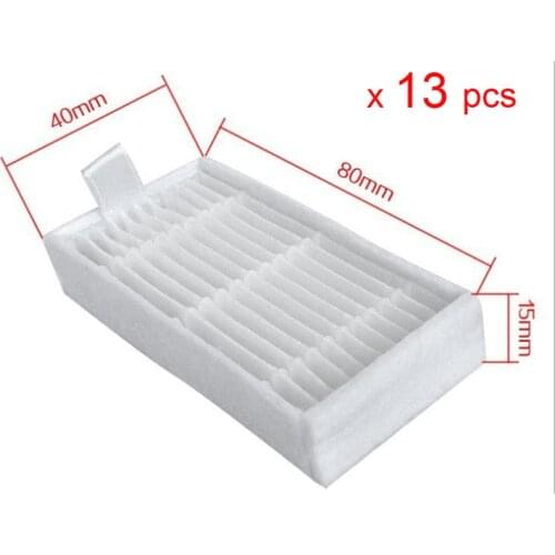 13 pcs Hepa filters for Dibea Depoo Panda X500 ECOVACS X500 X600 CR120 Vacuum Cleaner parts replacement