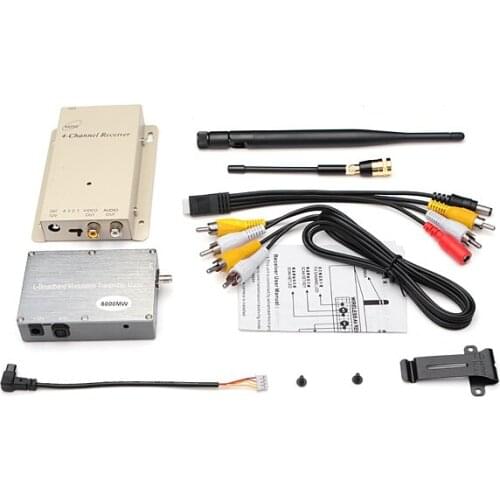 FPV 1.2GHz 6W 6000mW hd wireless analog video transmitter Receiver