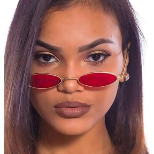 Small Oval Glasses Classic Hippie Round Sun Glasses Men Male Luxury Brand Cute Red Sunglasses Shades For Women